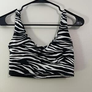 Brandy Melville Zebra stripe crop top